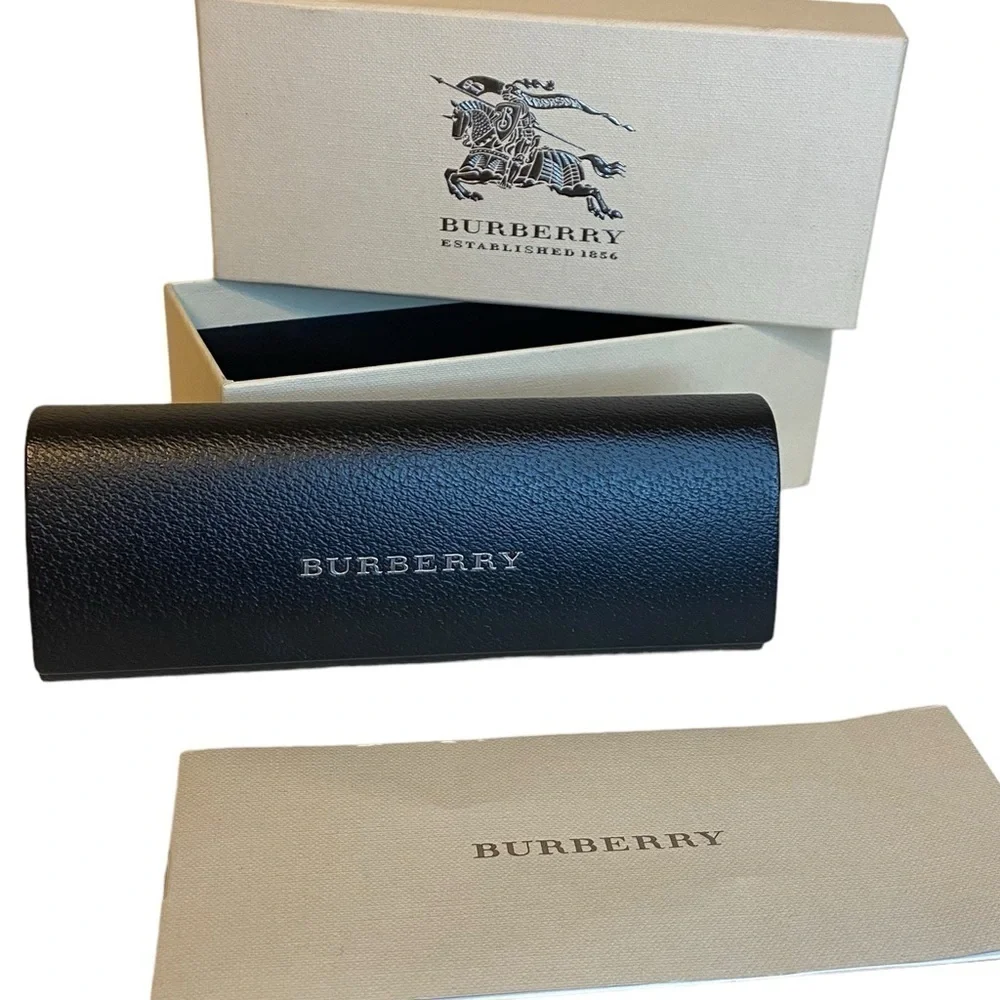 Burberry Glasses Case with Box & pamphlet